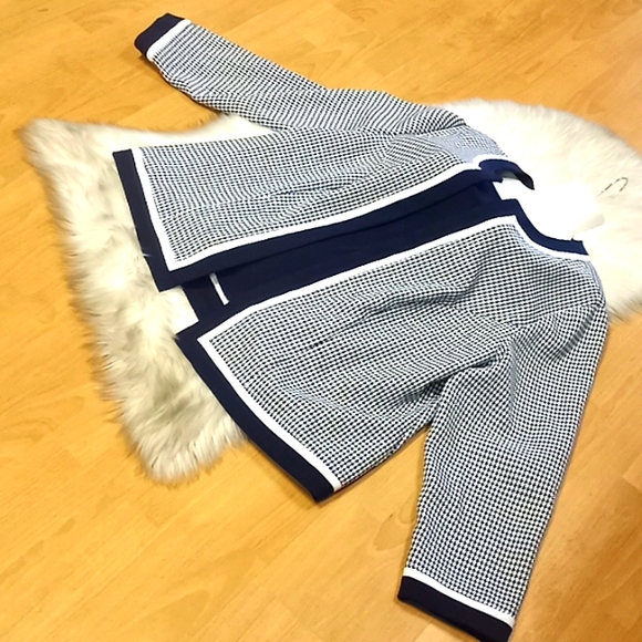 R & K Originals Blue Houndstooth Jacket - Picture 8 of 11